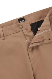 Slim Fit Chino-Hose aus strukturiertem Baumwoll-Mix - 282-Open Beige - Braun