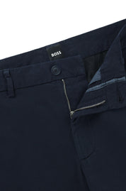 Slim Fit Chino-Hose aus strukturiertem Baumwoll-Mix - 404-Dark Blue - Blau