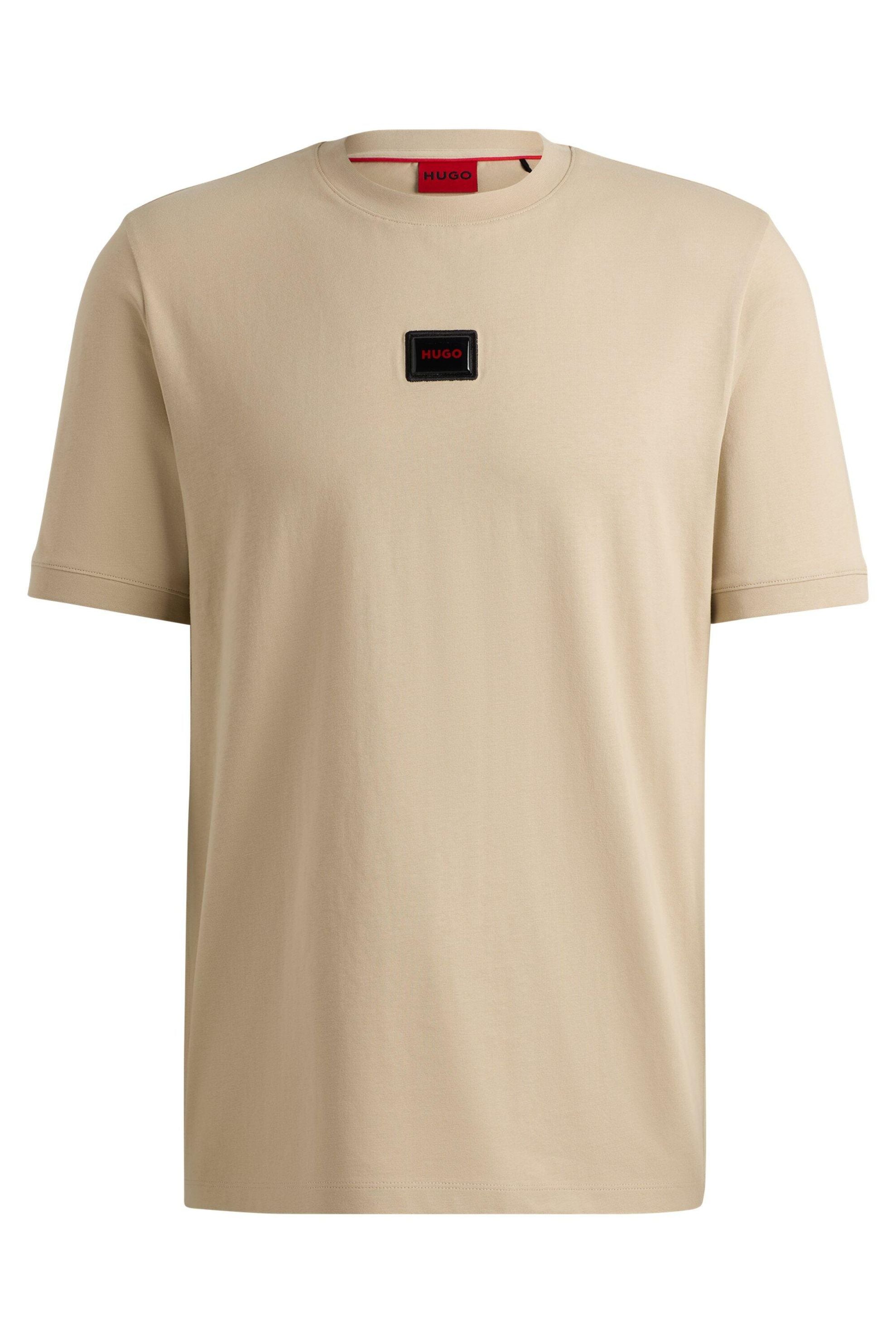 T-Shirt mit aufgesticktem Logo - 281-Open Beige - Beige