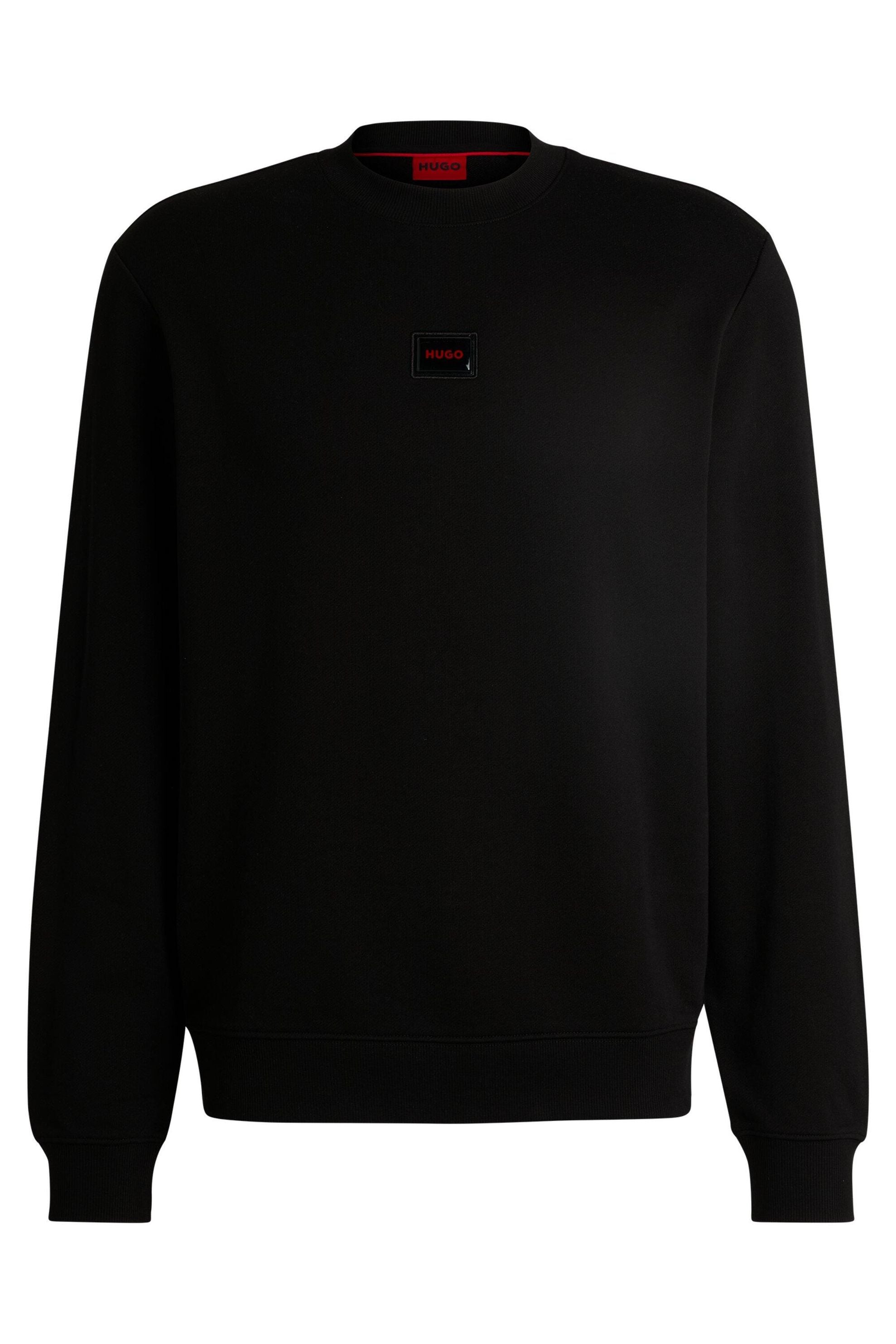 Sweatshirt mit aufgesticktem Logo - 001-Black - Schwarz