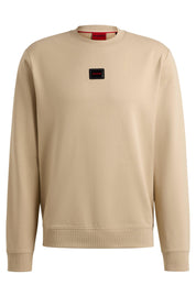 Sweatshirt mit aufgesticktem Logo - 281-Open Beige - Beige