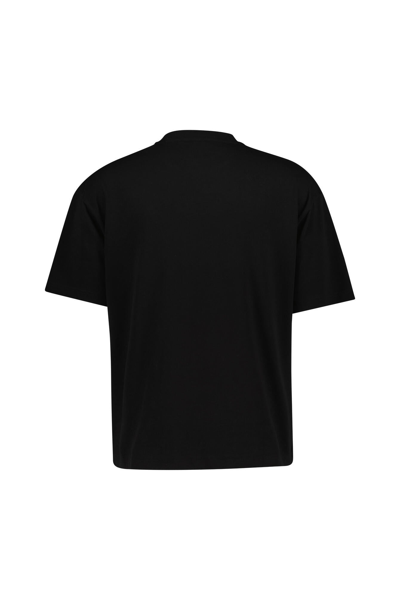 Oversize T-Shirt mit Logoprint - 001-Black - Schwarz