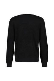 Sweatshirt aus Viskosemix - 001-Black - Schwarz