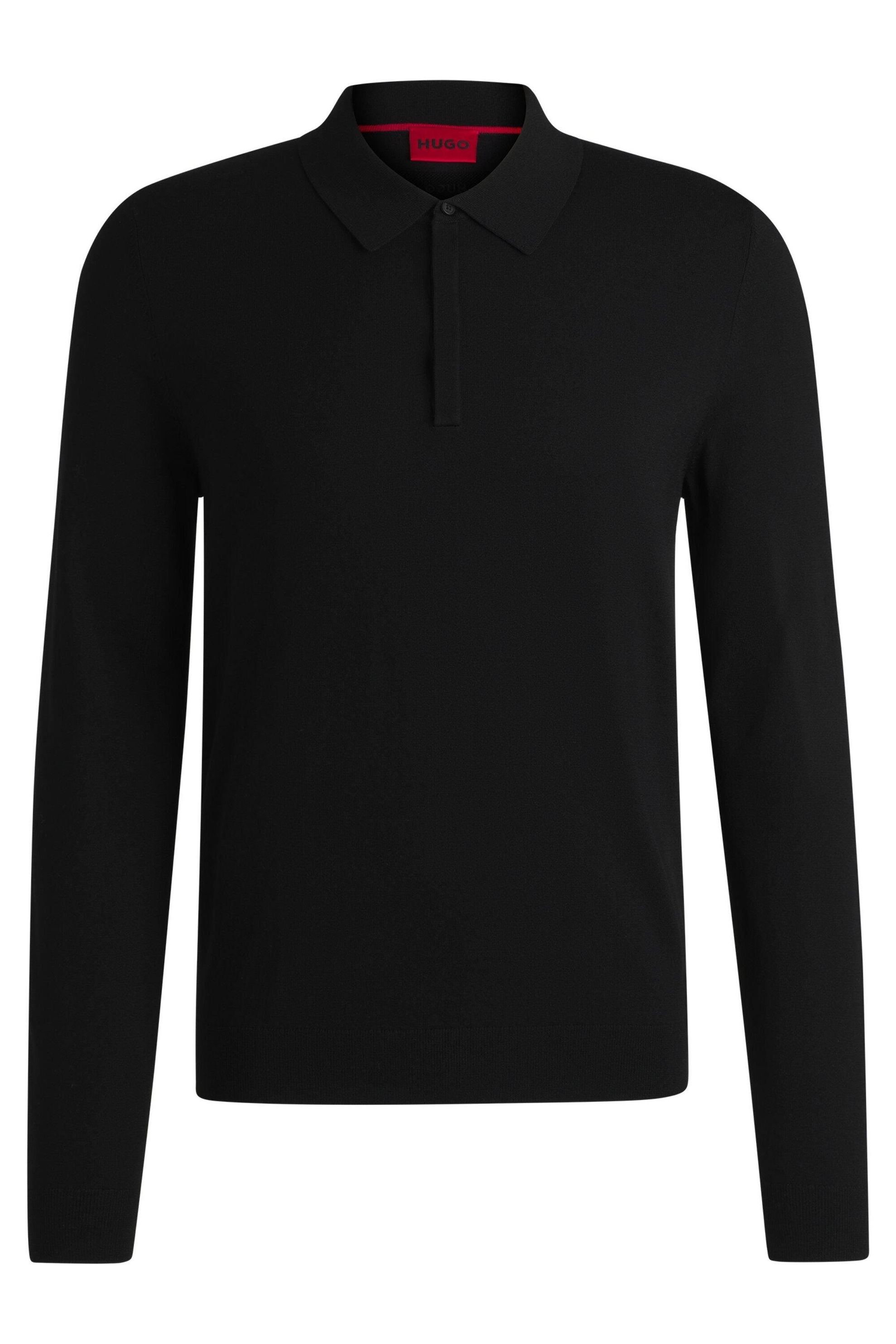 Langarmshirt aus Viskosemix - 001-Black - Schwarz