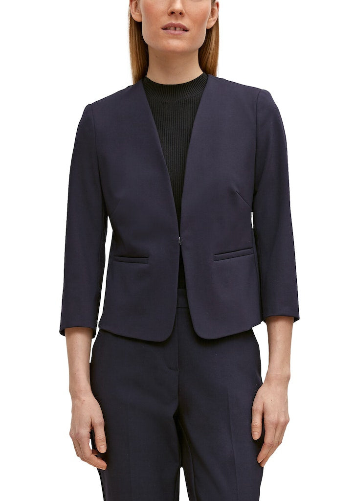 Verkürzter Blazer - 5976-BLUE - Blau