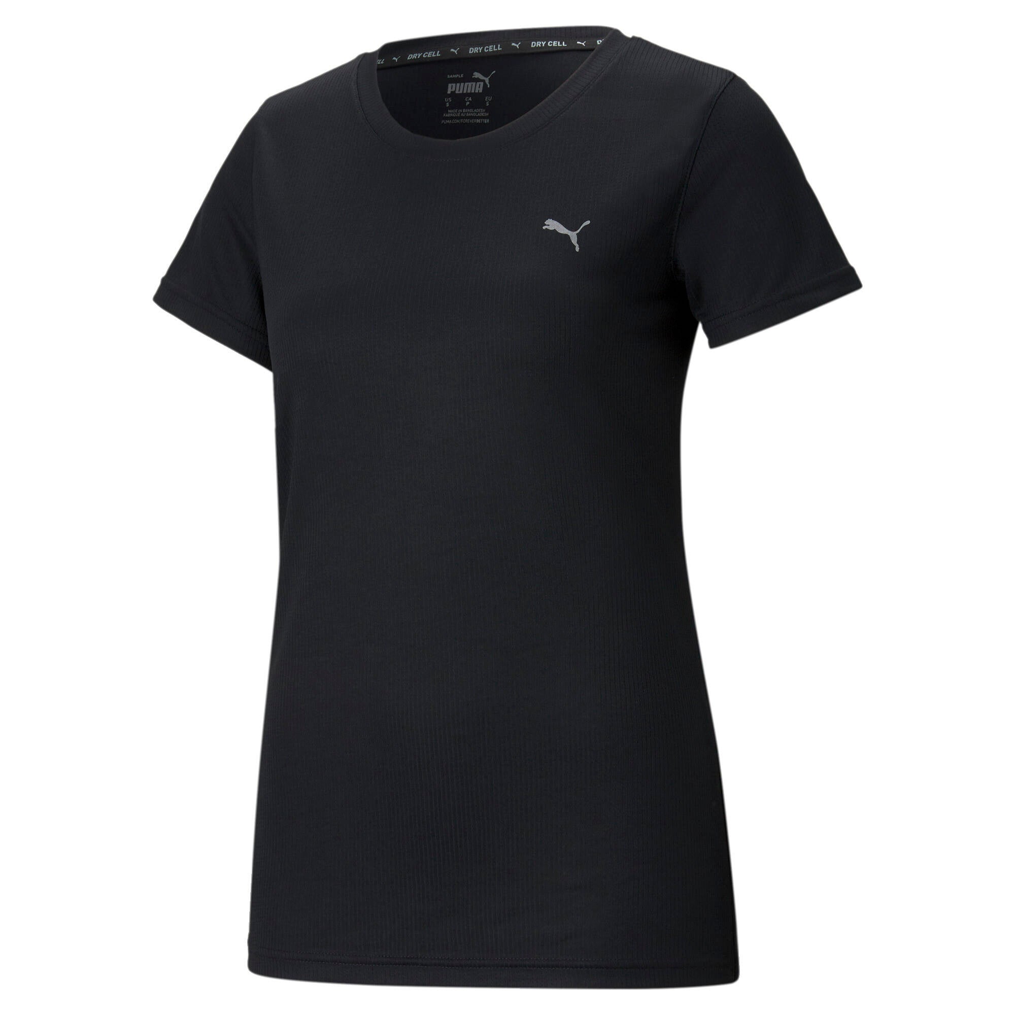 T-Shirt mit reflektierendem Logo - 001-PUMA BLACK - Schwarz