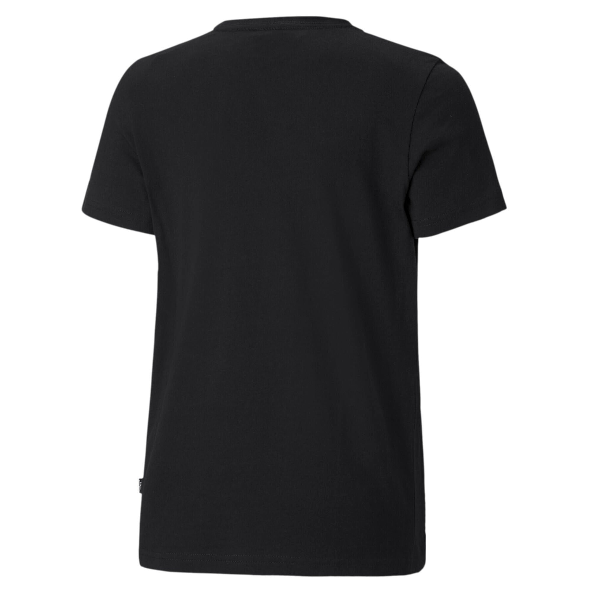 Baumwoll-T-Shirt mit Logoprint - 001-PUMA BLACK - Schwarz