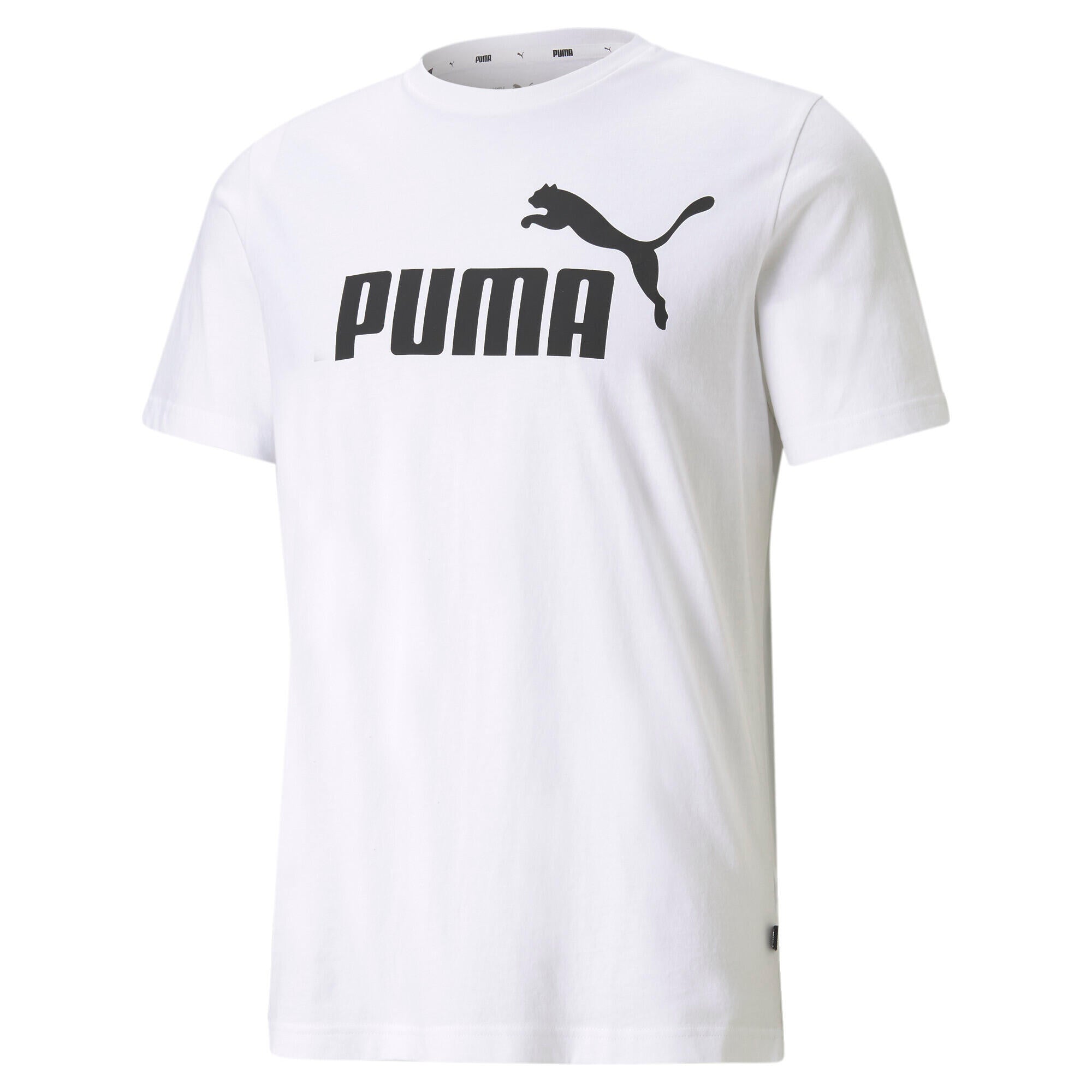 T-Shirt mit Logoprint - 002-PUMA WHITE - Weiß