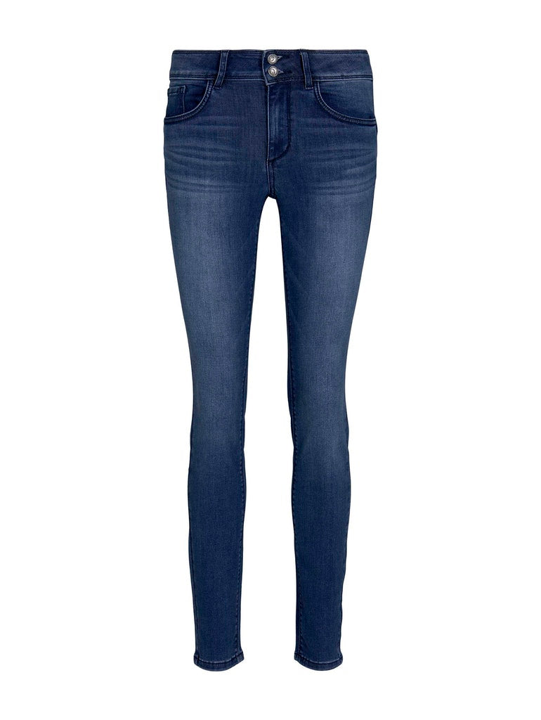 Jeans Skinny Fit - 10282-dark stone wash denim - Blau