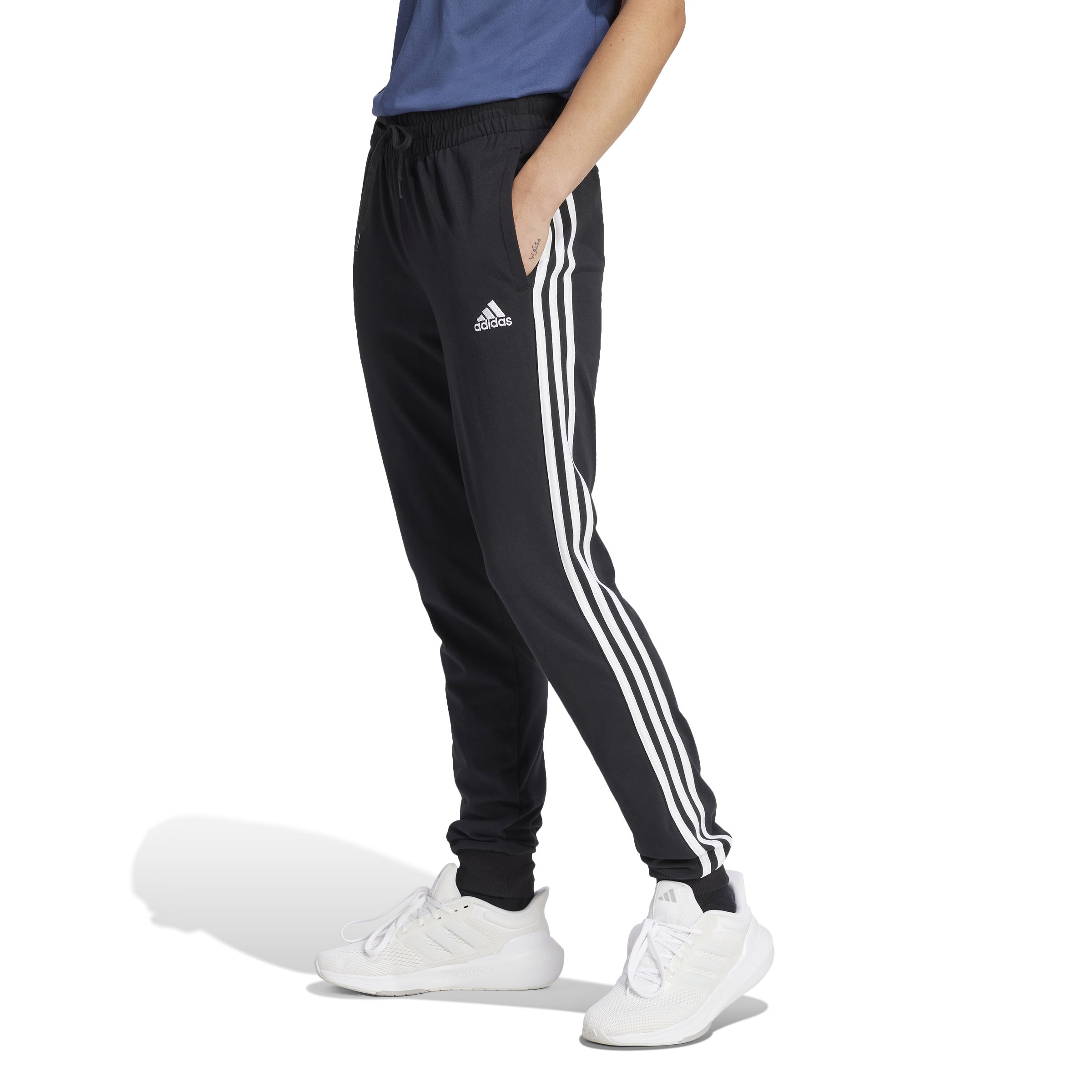 Joggpants aus Baumwolle - BLACK/WHITE - Schwarz