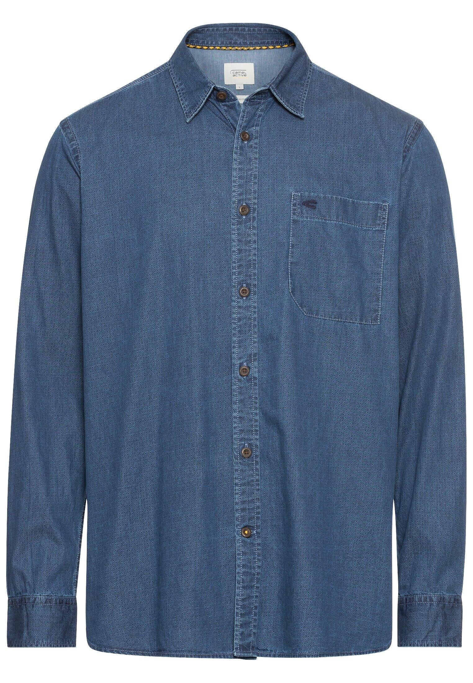 Hemd Regular Fit - 47-Night Blue - Blau