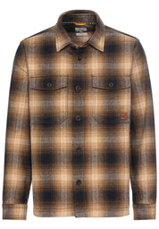 Kariertes Overshirt Relaxed Fit - 24-Sepia Brown - Braun