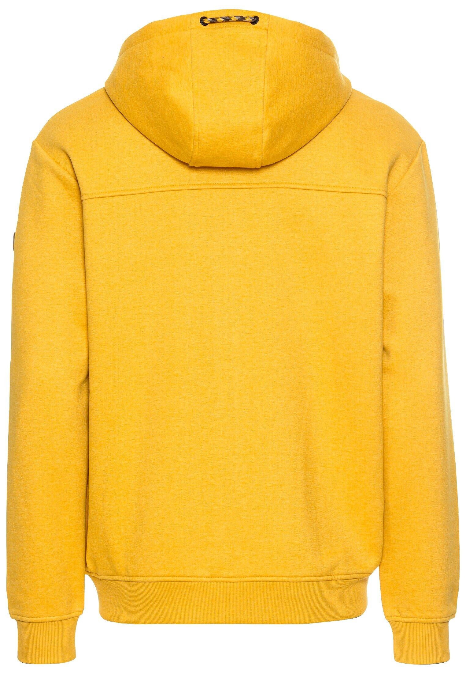 Sweatjacke aus Baumwollmix - 64-Cumin Yellow - Gelb