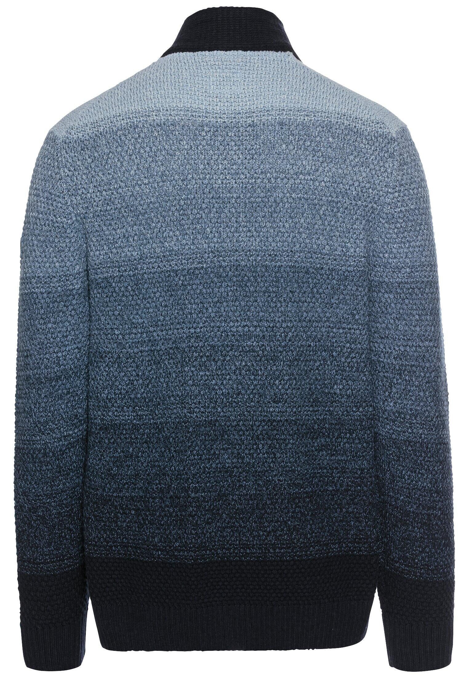 Strickjacke mit Farbverlauf - 47-Night Blue - Blau