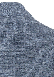 Melierte Strickjacke - 42-Denim Blue - Blau