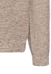 Strickpullover mit Troyerkragen - 18-Sand - Beige