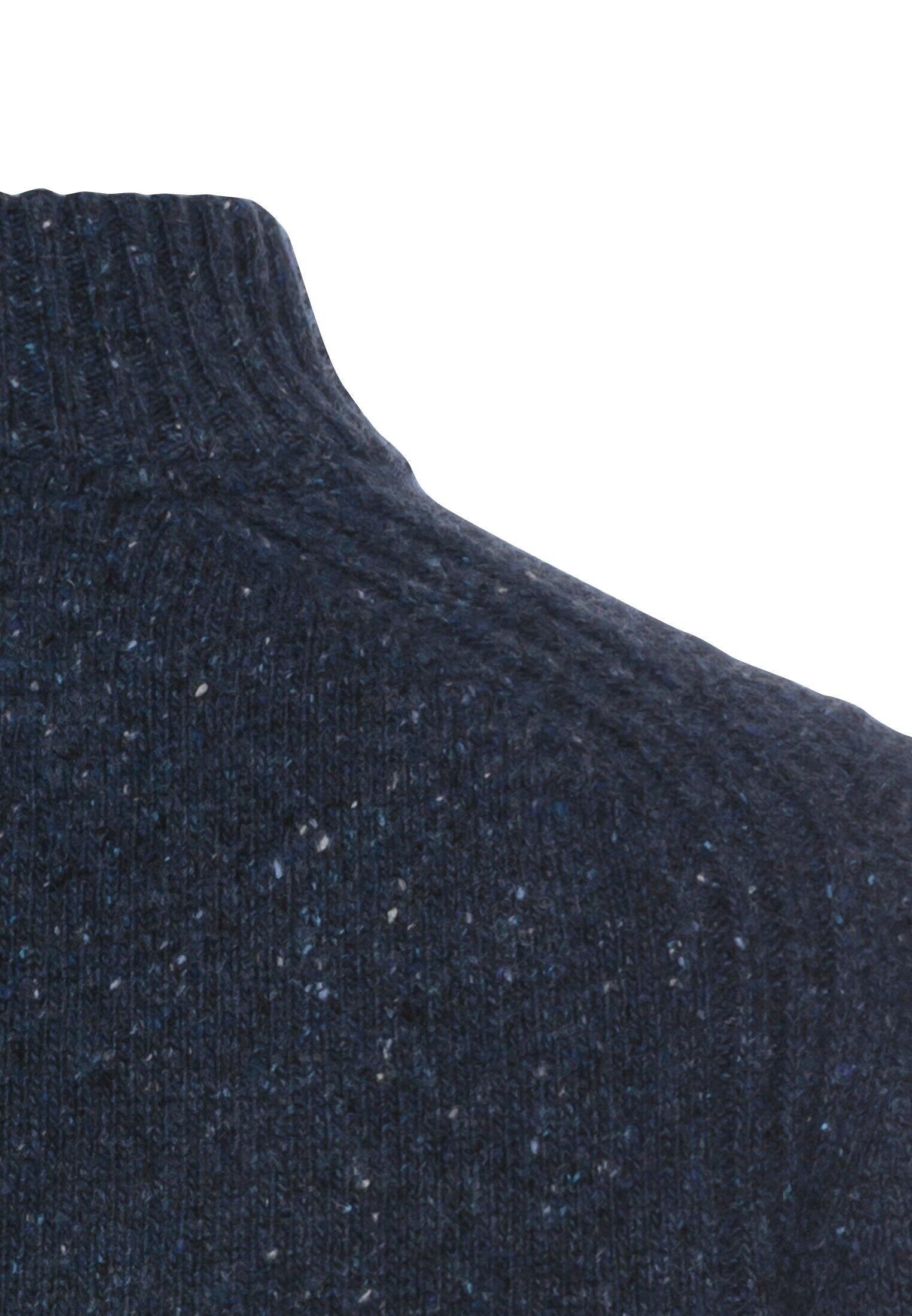 Melierter Strickpullover aus Wollmix - 47-Night Blue - Blau