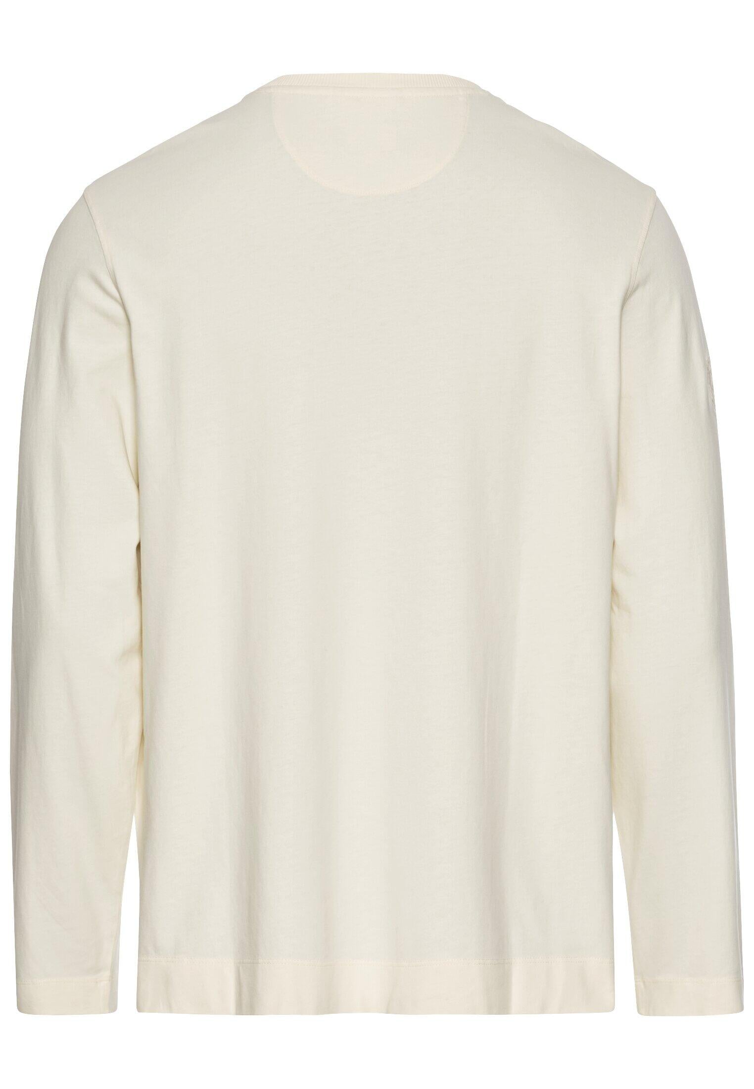 Langarmshirt mit Henleykragen - 04-Creme - Creme