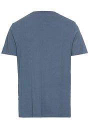 T-Shirt aus Baumwolle - 42-Denim Blue - Blau