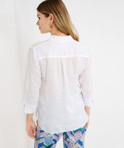 Bluse Vicky aus Leinen - 99-white - Weiß