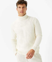 Strickpullover mit Rollkragen - 98-offwhite - Weiß