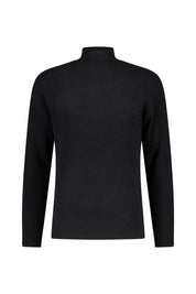 Strickpullover mit Turtleneck - 1000 - Schwarz