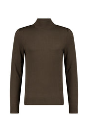 Pullover mit Stehkragen - 1108 - Grün | Khaki