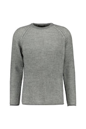 Strickpullover aus Rippstrick - 6810 - Grau