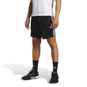 Trainingsshorts mit Logoprint - BLACK/WHITE - Schwarz | Weiß