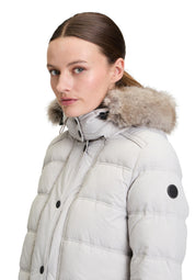 Gesteppte Winterjacke - 9001-Vapor Blue - Creme