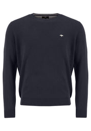 Feiner Strickpullover - 685-Navy - Blau