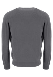 Feiner Strickpullover - 936-Steel - Grau