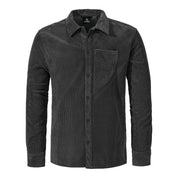 Cordhemd - 9990-black - Grau