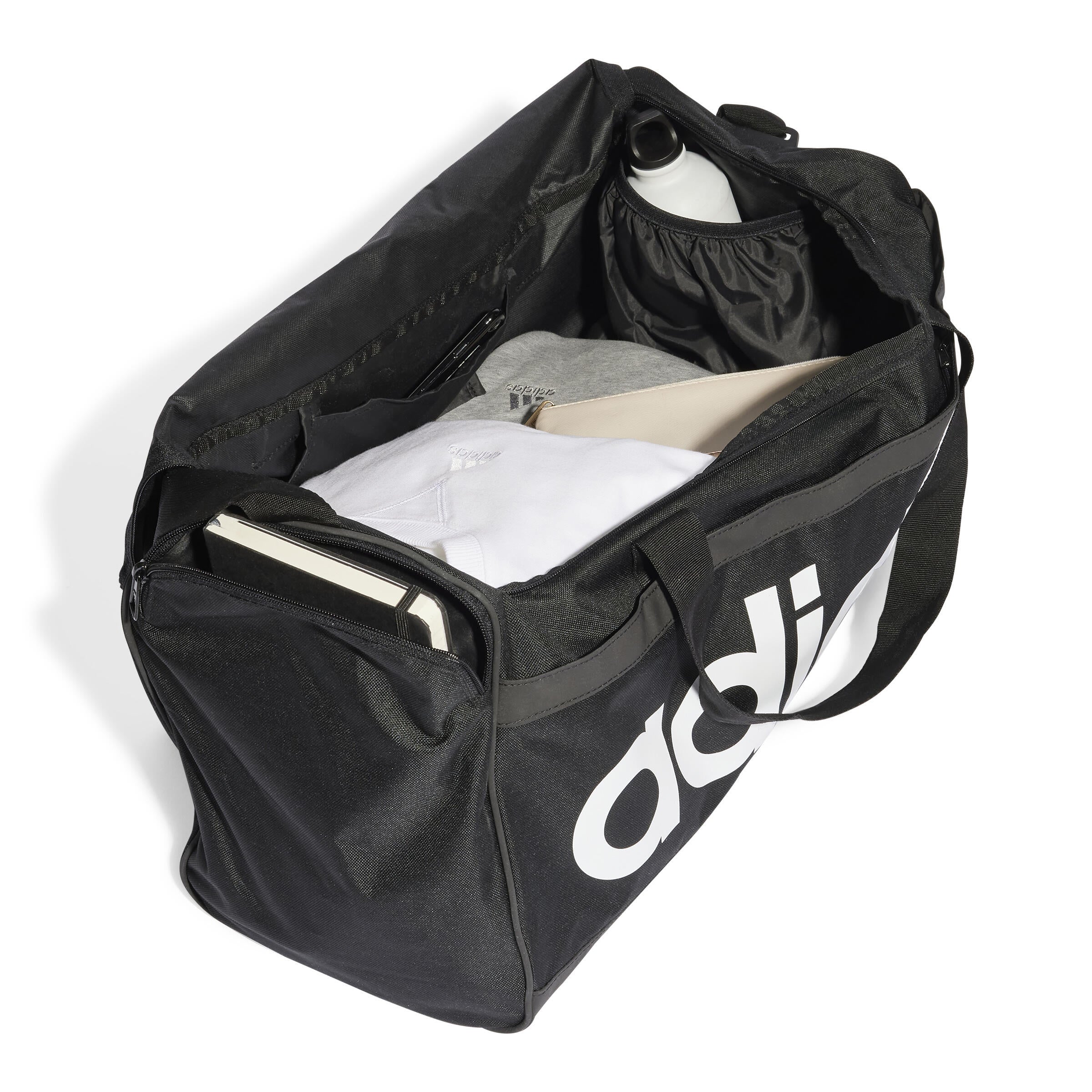 Sporttasche Linear Duffel M - BLACK/WHITE - Schwarz