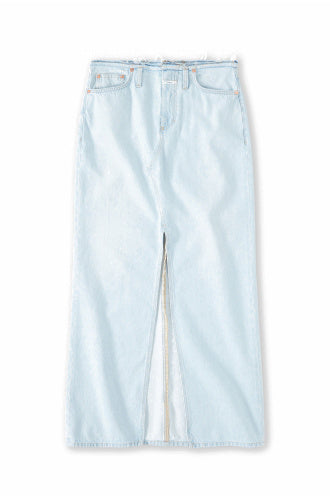 Maxi-Jeansrock mit Frontschlitz - LBL - Blau