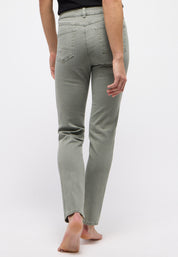 Jeans CICI Slim Fit - 5285-past olive used - Grün