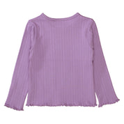 Langarmshirt im Ripp-Design - 621 LAVENDER - Violett