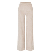 Cordhose Wide Leg - 215 sand beige - Beige