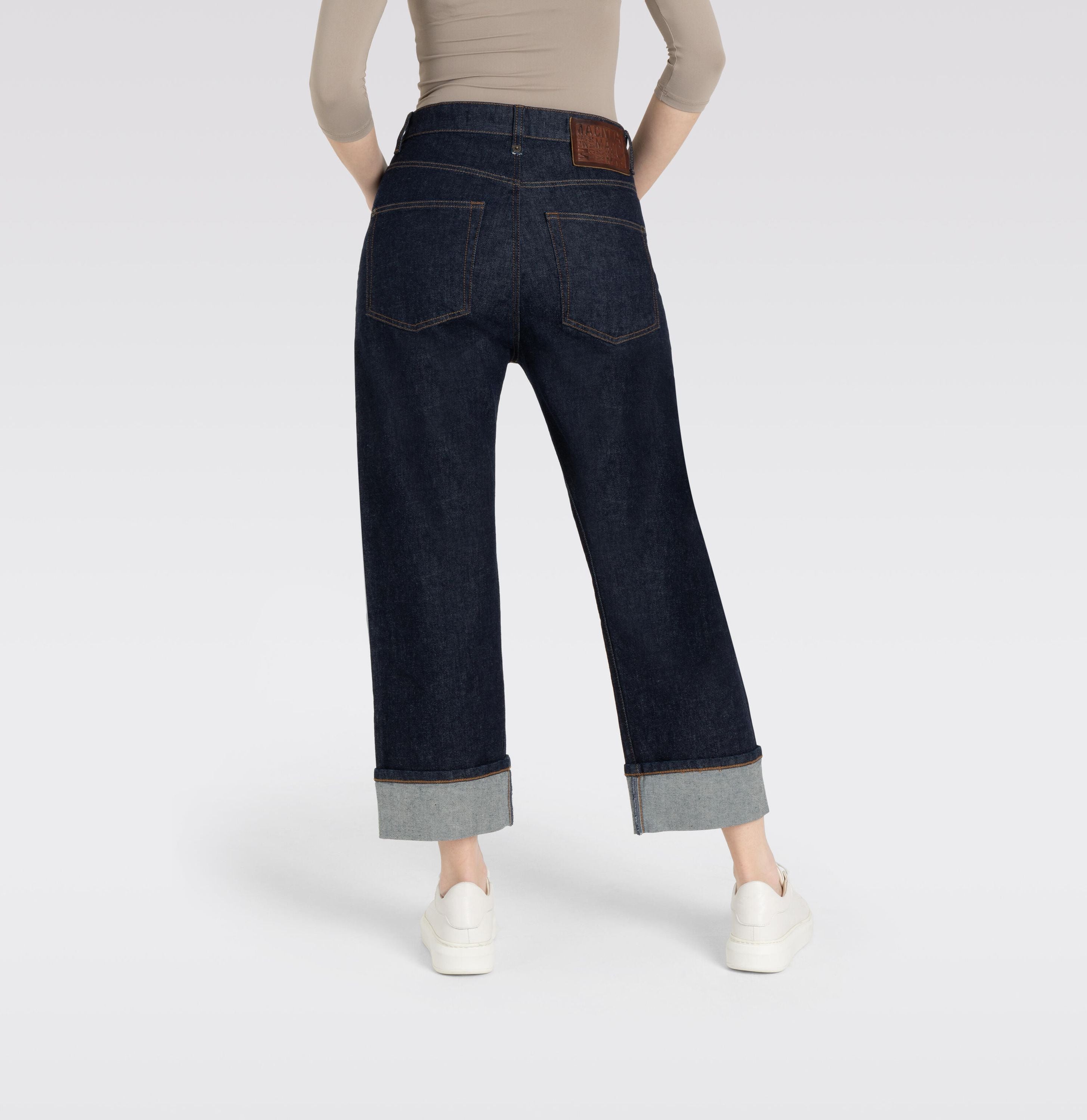 Baggy-Jeans Wide Leg - D683 fashion rinsed - Blau