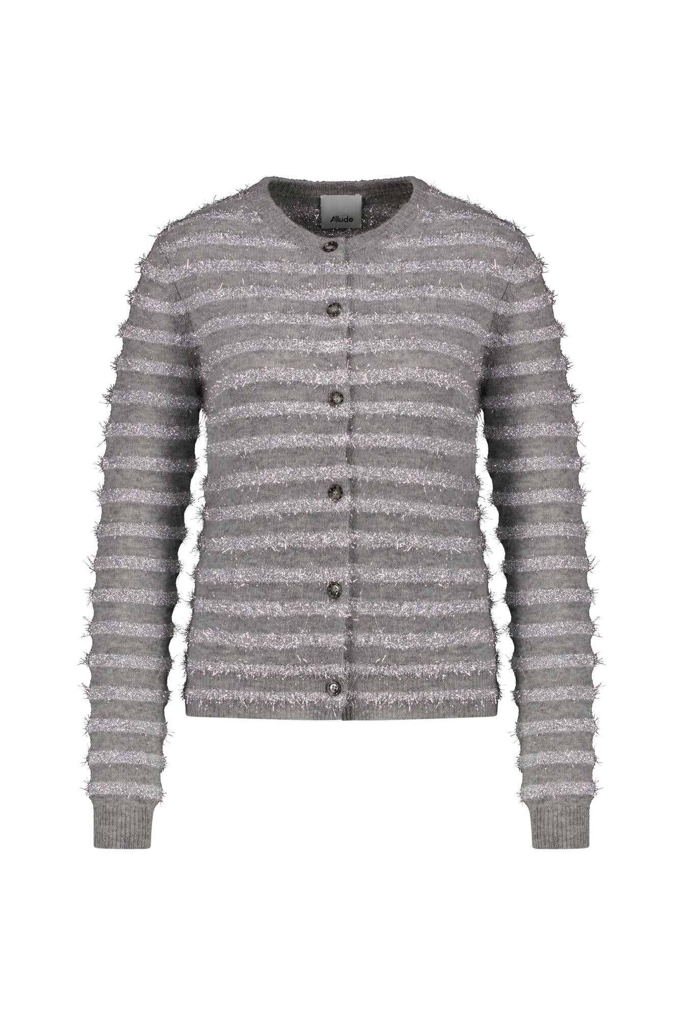 Strickjacke aus Wolle - 83 - Grau