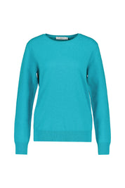 Strickpullover aus Kaschmir - 511 511 LIGHT TEAL MEL. - Blau