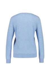 Strickjacke aus Kaschmir - 611 611 HIMMELBLAU MEL. - Blau