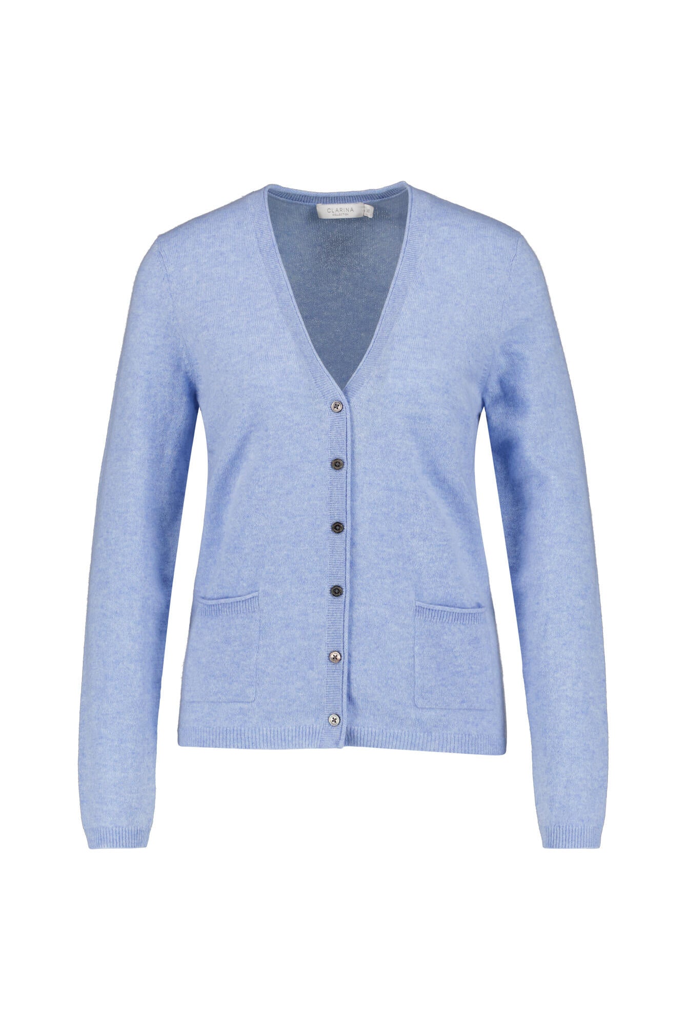 Strickjacke aus Kaschmir - 611 611 HIMMELBLAU MEL. - Blau