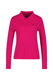 Poloshirt mit Strassdetail - 410 410 MAGENTA - Pink