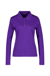 Poloshirt mit Strassdetail - 613 613 VIOLETT - Violett