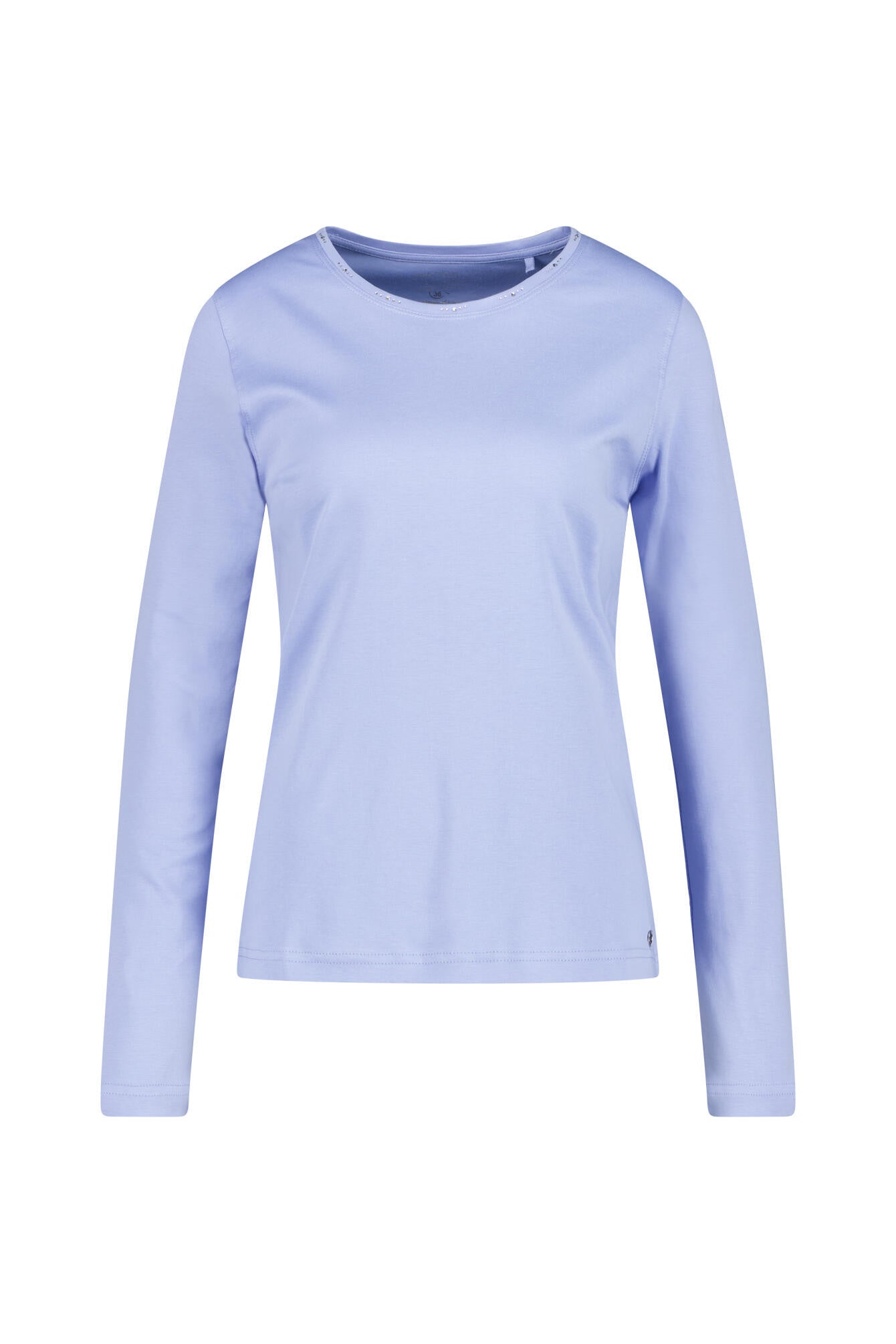 Langarmshirt aus Baumwolle - 605 605 BLEU - Blau