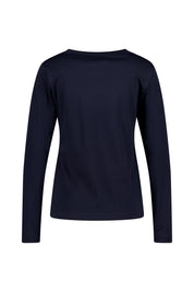 Langarmshirt aus Baumwolle - 616 616 MARINE - Blau