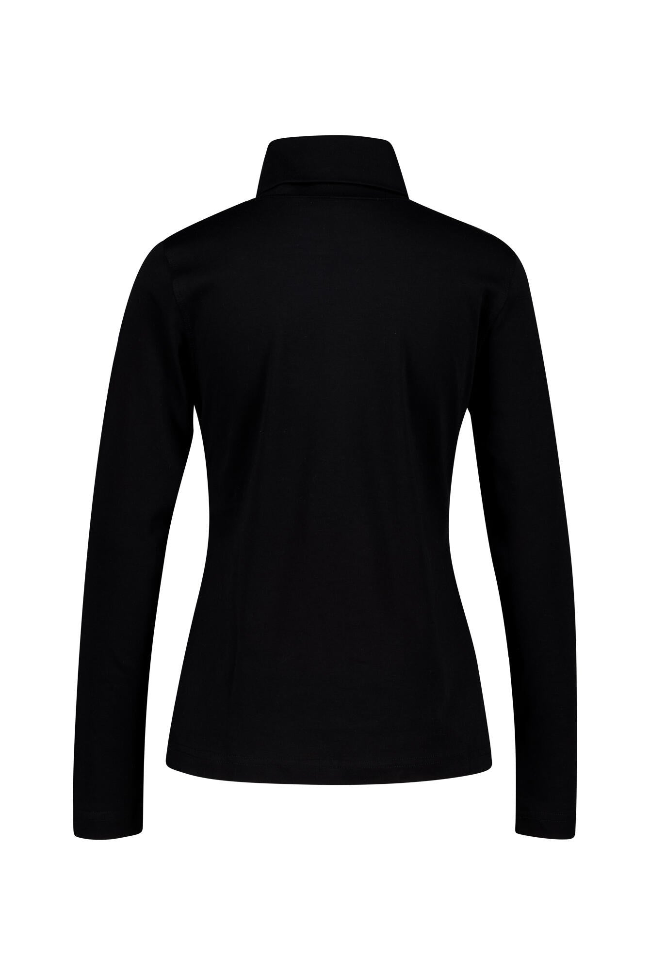 Langarmshirt mit Rollkragen - 900 900 SCHWARZ - Schwarz