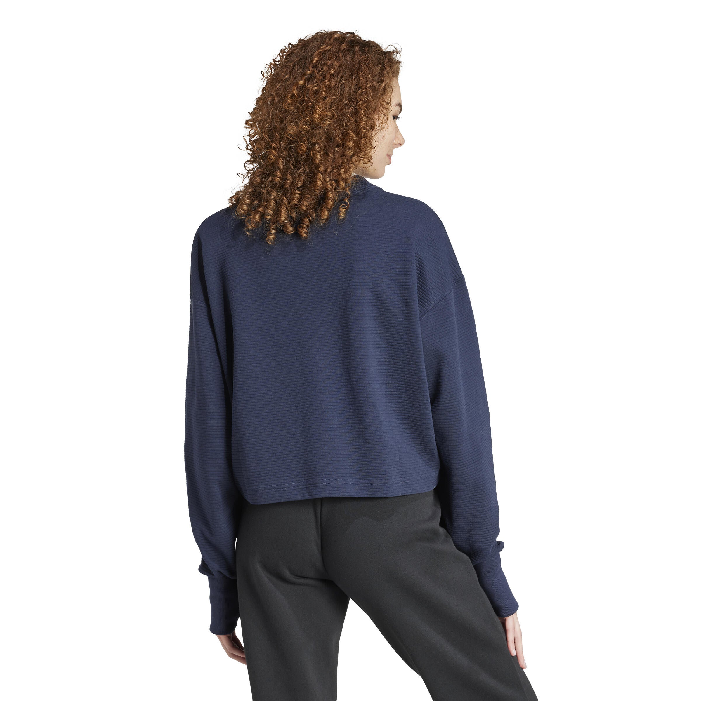 Sweatshirt mit Rippstruktur - LEGINK - Blau