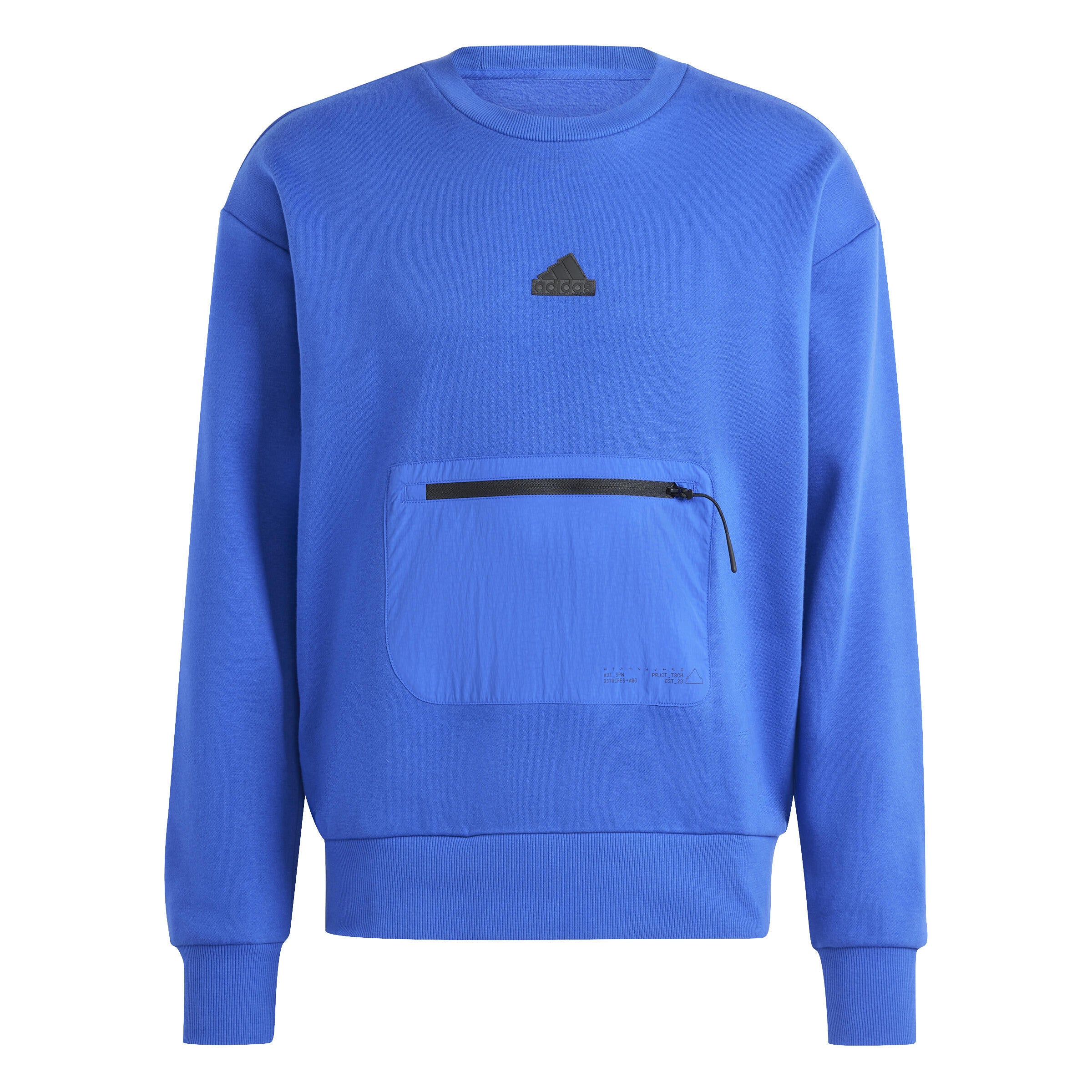 Sweatshirt mit Bauchtasche - SELUBL - Blau